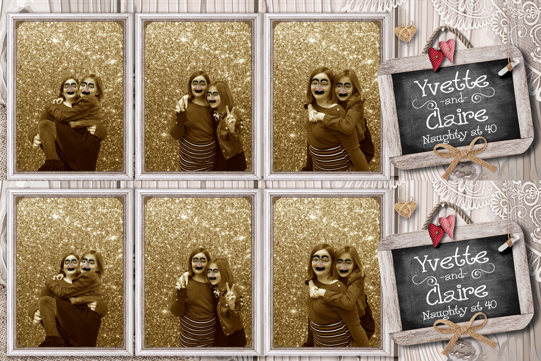 Yvette and Claire’s 40th birthday! - Prints 2 | View more photos from the event at gallery.partydelightsphotobooth.co.uk/u/PartyDelightsPhotoBooth/Yvette-and-Claire’s-40th-birthday-Prints-2